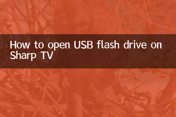 How to open USB flash drive on Sharp TV