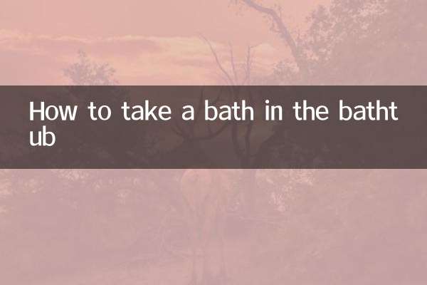 Wie man in der Badewanne badet