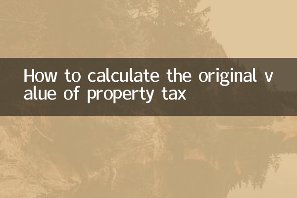 So berechnen Sie den ursprünglichen Wert der Grundsteuer