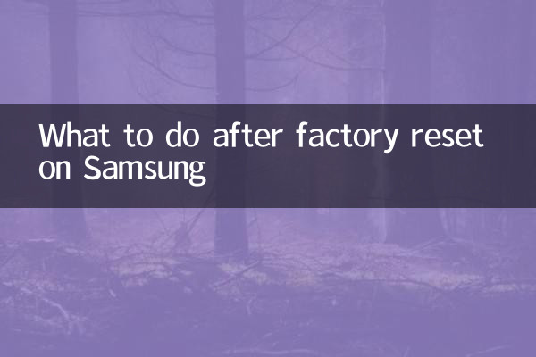 Was ist nach dem Zurücksetzen auf die Werkseinstellungen bei Samsung zu tun?