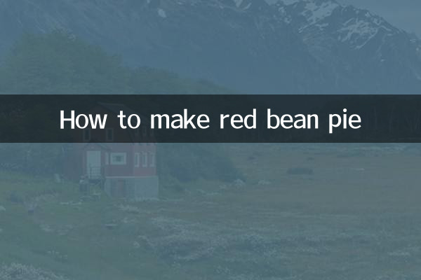 ریڈ بین پائی کیسے بنائیں