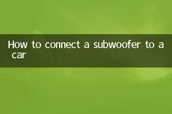 Como conectar um subwoofer a um carro