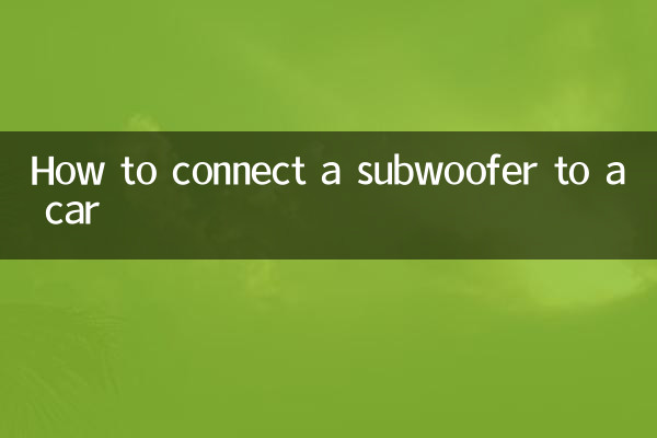 Como conectar um subwoofer a um carro