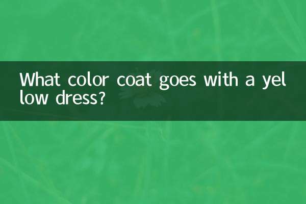 Welche Mantelfarbe passt zu einem gelben Kleid?