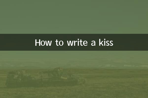 How to write a kiss