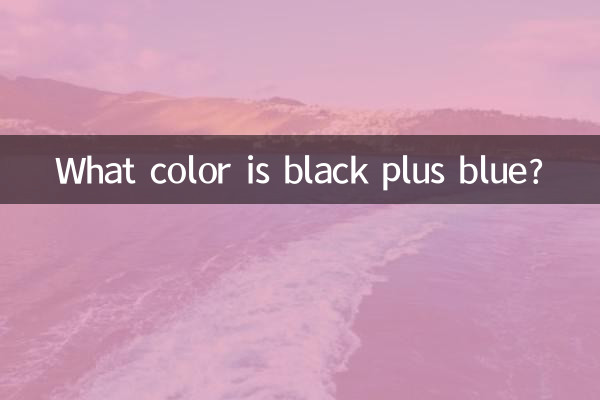 Welche Farbe hat Schwarz plus Blau?