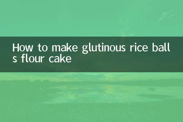 Como fazer bolo de farinha de bolinhos de arroz glutinoso