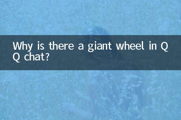 ¿Por qué hay una rueda gigante en el chat QQ?