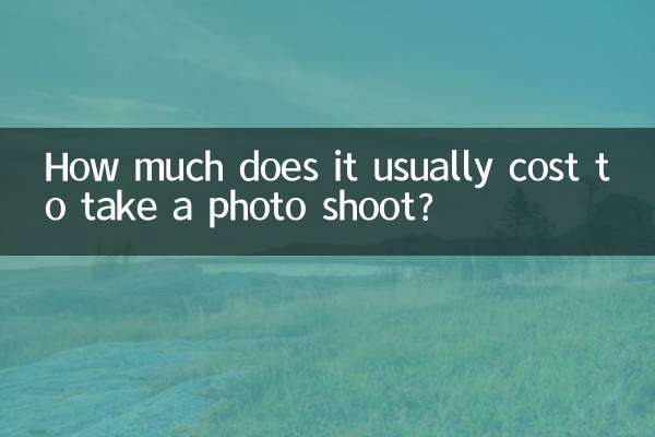 Wie viel kostet ein Fotoshooting in der Regel?