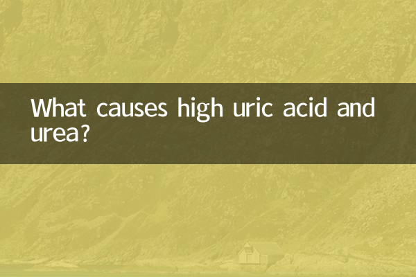 ¿Qué causa el nivel alto de ácido úrico y urea?
