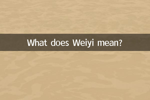 Was bedeutet Weiyi?