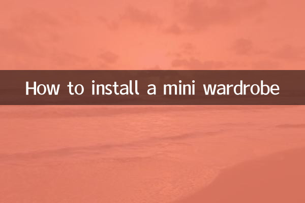 Cómo instalar un mini armario