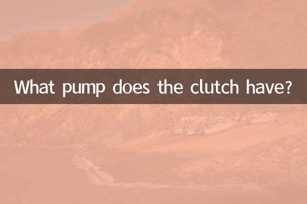 クラッチにはどんなポンプが付いていますか？