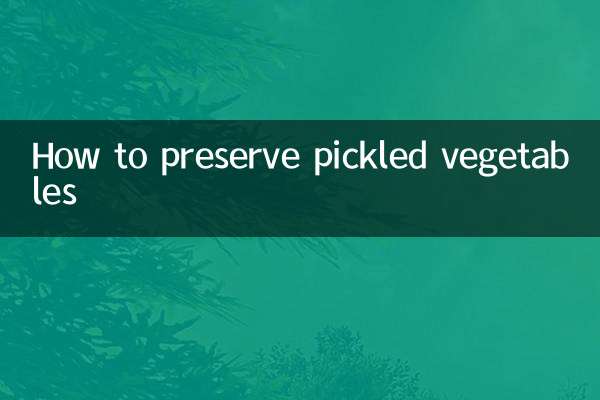 Como conservar vegetais em conserva