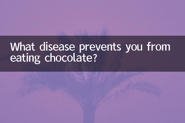 Quale malattia ti impedisce di mangiare cioccolato?
