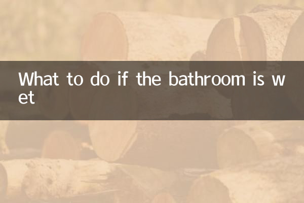 욕실이 젖었을 경우 대처 방법