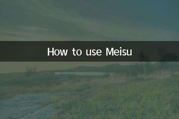 Como usar Meisu