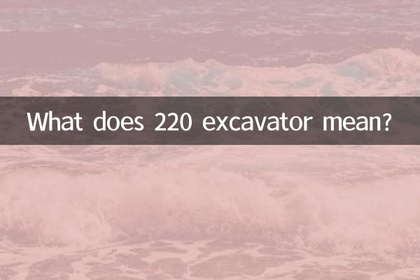 220挖机是什么意思