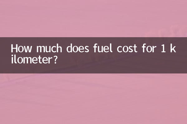 1公里油费多少钱