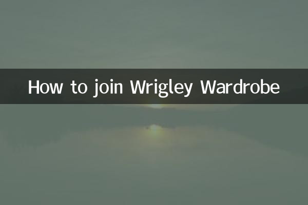 Cómo unirse al guardarropa Wrigley