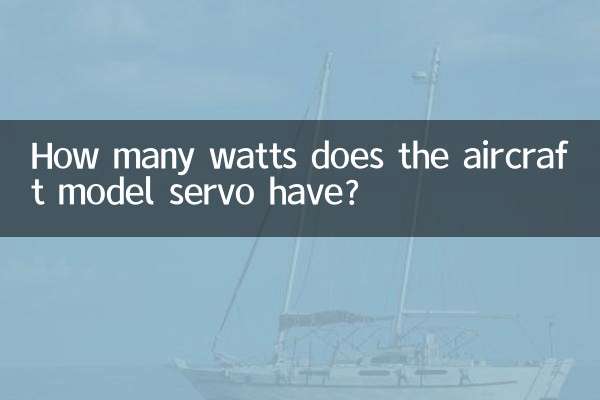 ¿Cuantos watts tiene el servo del modelo de avión?