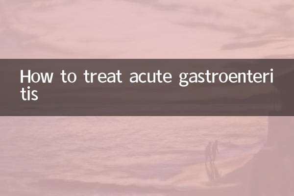 Come trattare la gastroenterite acuta