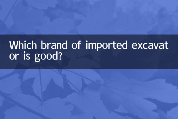 Which brand of imported excavator is good?