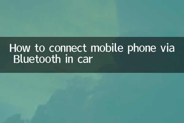 So verbinden Sie Ihr Mobiltelefon über Bluetooth im Auto