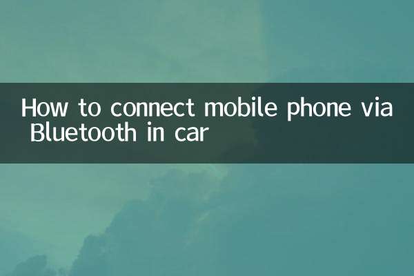 So verbinden Sie Ihr Mobiltelefon über Bluetooth im Auto