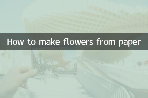 Wie man Blumen aus Papier macht