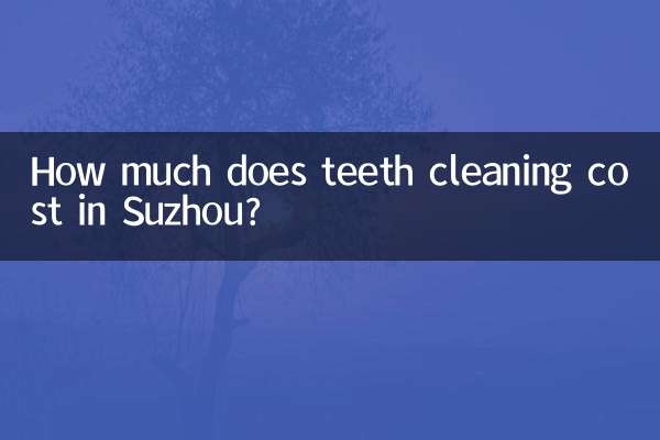 Quanto custa a limpeza dos dentes em Suzhou?