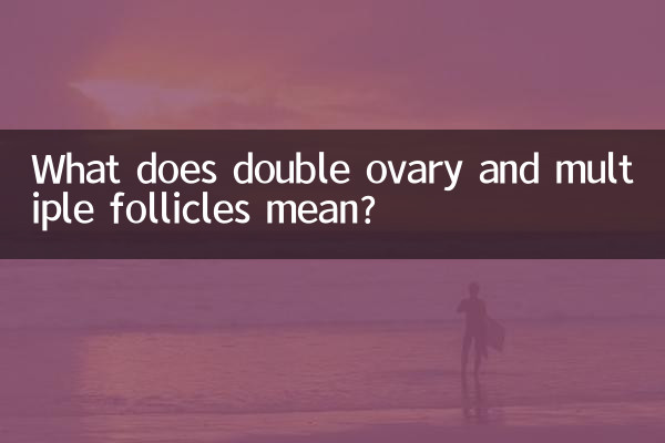 이중 난소 및 다중 난포는 무엇을 의미합니까?