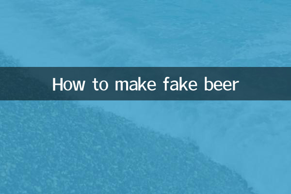 Come fare la birra finta