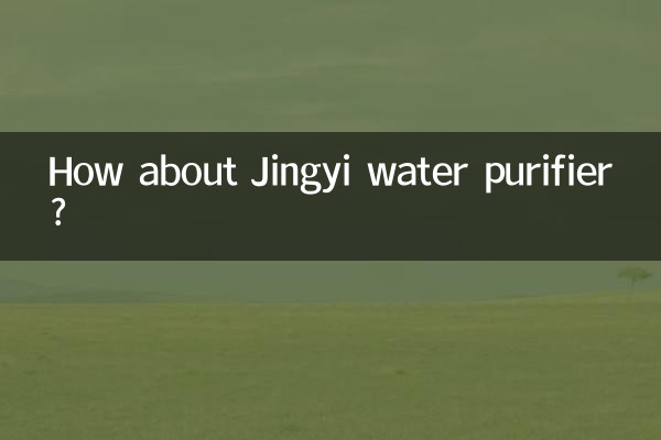 Che ne dici del depuratore d'acqua Jingyi?