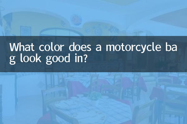Di che colore sta bene una borsa da moto?