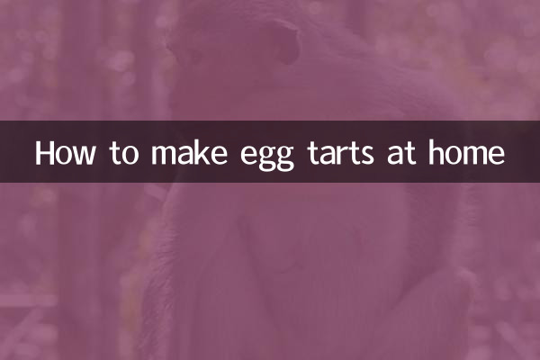 How to make egg tarts at home