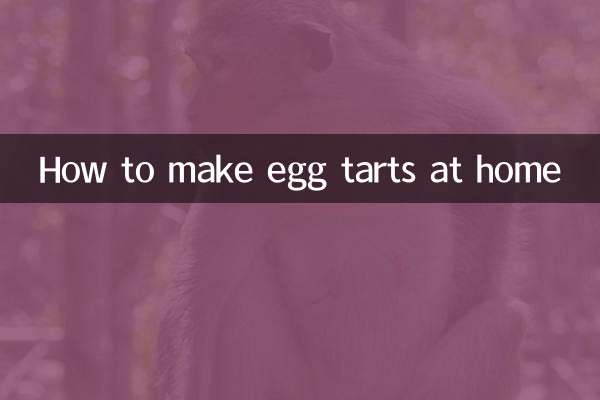How to make egg tarts at home