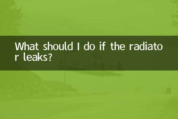 ¿Qué debo hacer si el radiador tiene una fuga?