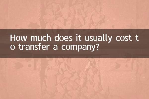 Wie viel kostet es normalerweise, ein Unternehmen zu übertragen?