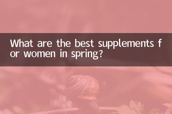 ¿Cuáles son los mejores suplementos para mujeres en primavera?