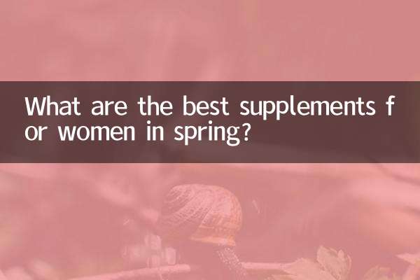 ¿Cuáles son los mejores suplementos para mujeres en primavera?