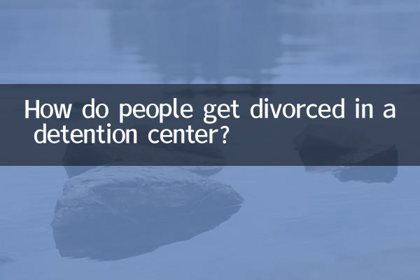 How do people get divorced in a detention center?
