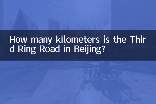 How many kilometers is the Third Ring Road in Beijing?