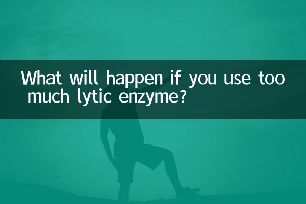 Was passiert, wenn Sie zu viel lytisches Enzym verwenden?