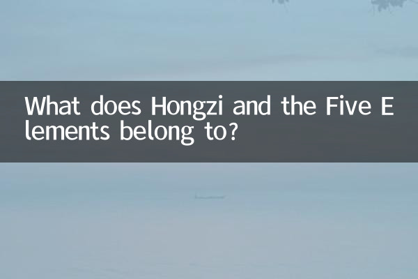 Wozu gehören Hongzi und die fünf Elemente?
