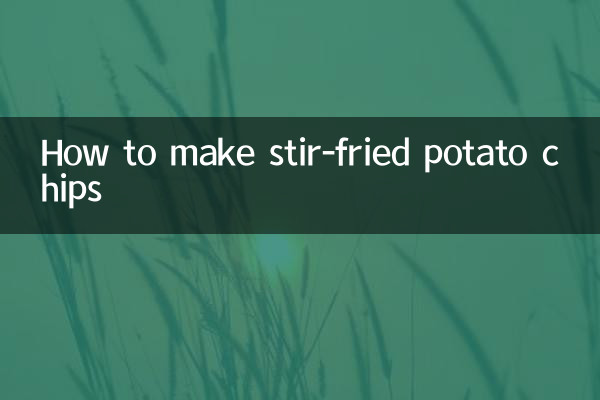 طرز تهیه چیپس سیب زمینی سرخ شده