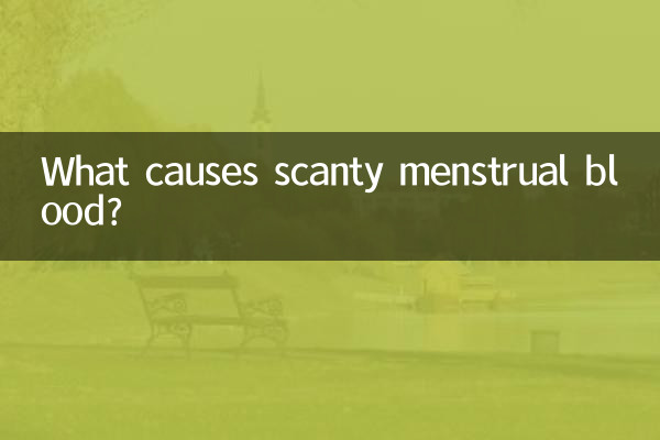 O que causa a escassez de sangue menstrual?