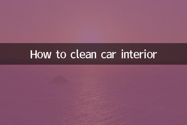 Come pulire gli interni dell'auto