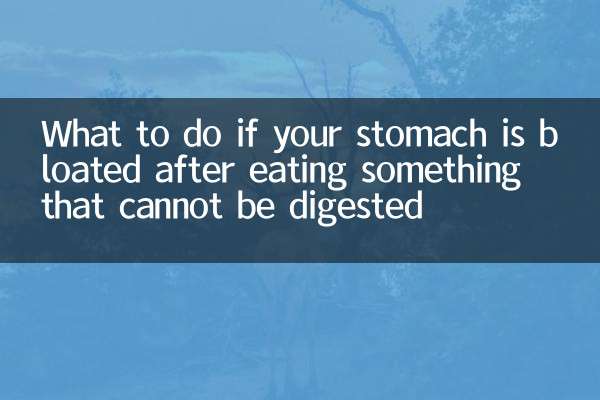 Qué hacer si tienes el estómago hinchado después de comer algo que no se puede digerir
