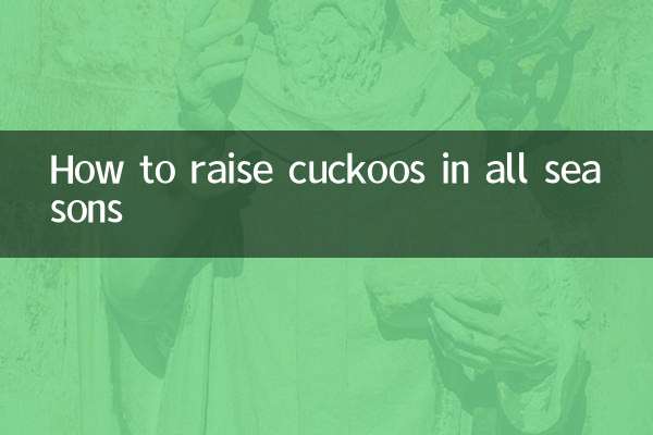 사계절 뻐꾸기를 키우는 방법